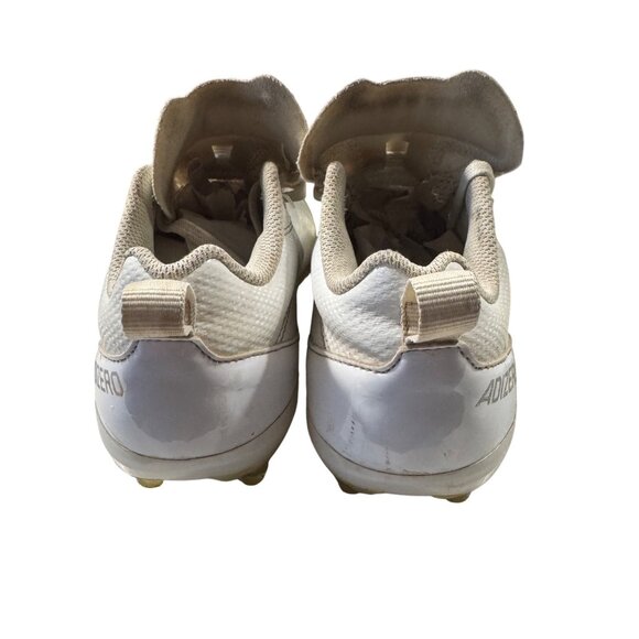 Adidas Adizero Football Cleats Size 5 Beige Synthetic Textile Kids Sports Shoes - Picture 2 of 7